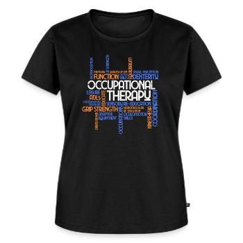 Ergotherapie - Frauen Premium Bio T-Shirt - Schwarz - Vorne - Selfina (174cm)