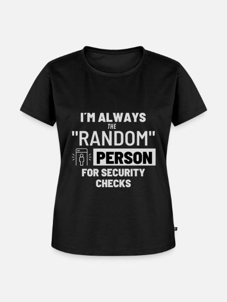 Die "zufällige" Person - Frauen Premium Bio T-Shirt - Schwarz
