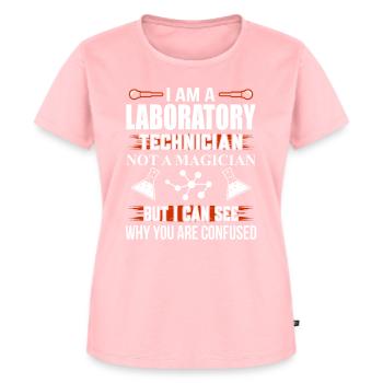 Je suis technicien de laboratoire Et Pas magicien Drôle - T-shirt Premium bio Femme - rose - Devant - AI Model Female 172 dark (172cm)