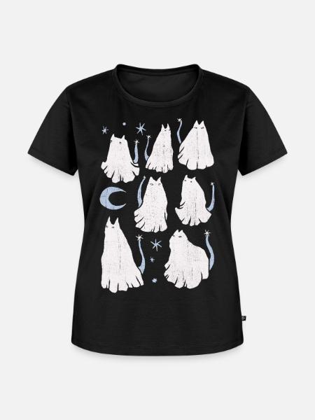 GEISTKATZEN - Frauen Premium Bio T-Shirt - Schwarz