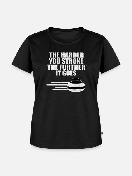 Curling Eissport - Frauen Premium Bio T-Shirt - Schwarz