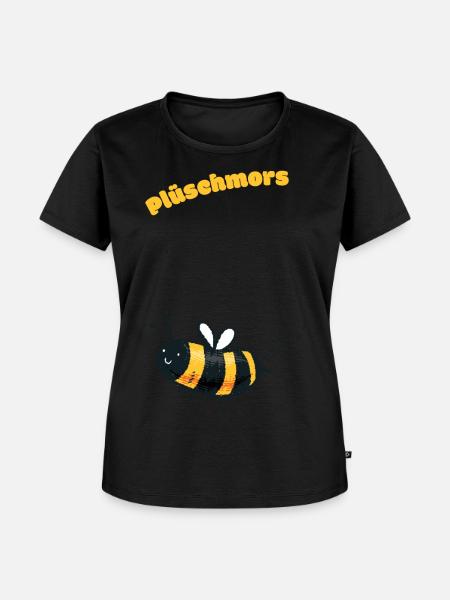 Plüschmors Plattdeutsch Geschenkidee - Frauen Premium Bio T-Shirt - Schwarz