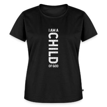 jesus, christlich, gott, kirche, Glaube, religion - Frauen Premium Bio T-Shirt - Schwarz - Vorne - Selfina (174cm)