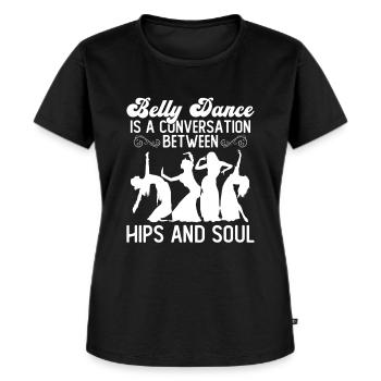 Bauchtanz Bauchtänzerin Tanzen Tänzerin Geschenk - Frauen Premium Bio T-Shirt - Schwarz - Vorne - Selfina (174cm)