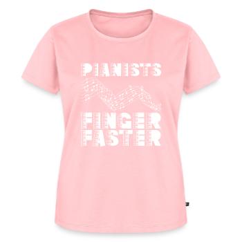 Pianists Finger Faster - Piano Pianist - Women's Premium Organic T-shirt - rose - Front - AI Model Female 172 dark (172cm)