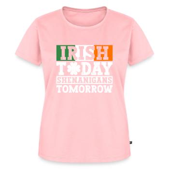 Irland Irisch Lustig Spruch St Patricks Day - Frauen Premium Bio T-Shirt - Rosa - Vorne - AI Model Female 172 dark (172cm)