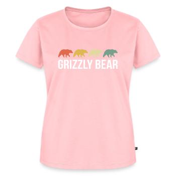 Grizzli Ours brun - T-shirt Premium bio Femme - rose - Devant - AI Model Female 172 dark (172cm)