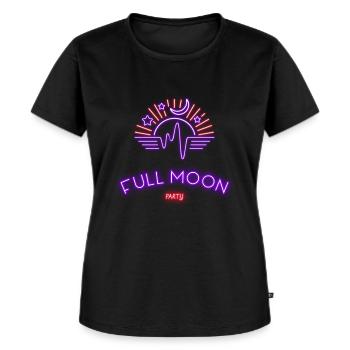 Full Moon Party - Frauen Premium Bio T-Shirt - Schwarz - Vorne - Selfina (174cm)
