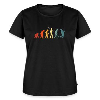 Guitar Evolution Guitar Lovers Guitariste - T-shirt Premium bio Femme - noir - Devant - Selfina (174cm)