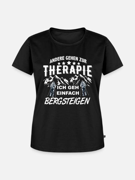 Bergsteigen - Frauen Premium Bio T-Shirt - Schwarz