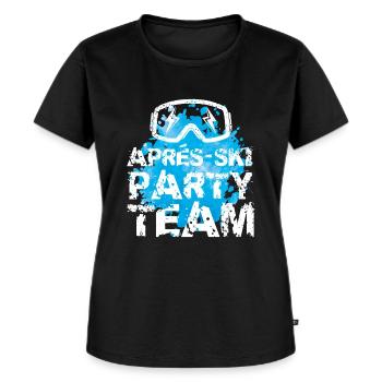 Après-Ski Spruch - Frauen Premium Bio T-Shirt - Schwarz - Vorne - Selfina (174cm)