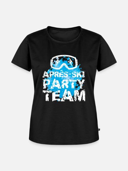Après-Ski Spruch - Frauen Premium Bio T-Shirt - Schwarz
