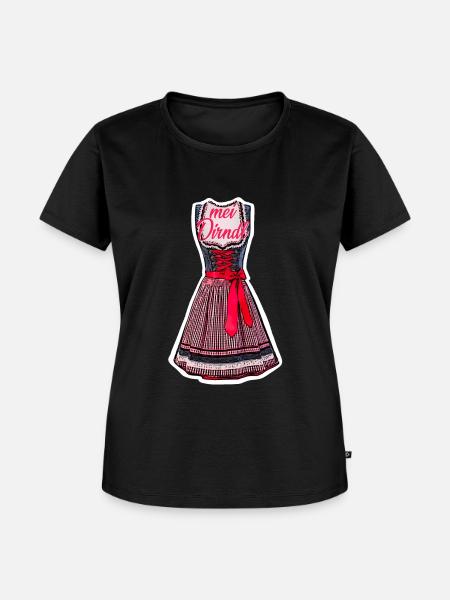 Mei Dirndl - Frauen Premium Bio T-Shirt - Schwarz