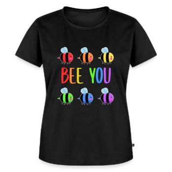Gay Pride Homosexualität Schwul Lesbisch Geschenk - Frauen Premium Bio T-Shirt - Schwarz - Vorne - Selfina (174cm)