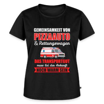 Notfallsanitäter Rettungssanitäter Spruch Geschenk - Frauen Premium Bio T-Shirt - Schwarz - Vorne - Selfina (174cm)
