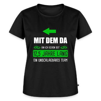 Petersilienhochzeit Petersilien Hochzeit Ehefrau - Frauen Premium Bio T-Shirt - Schwarz - Vorne - Selfina (174cm)