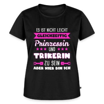 Trike Triker Trikerin Mädchen Geschenk - Frauen Premium Bio T-Shirt - Schwarz - Vorne - Selfina (174cm)