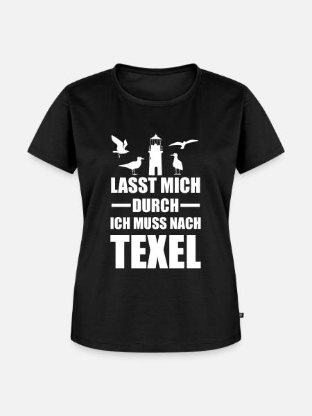 Texel Niederlande Westfriesische Geschenk - Frauen Premium Bio T-Shirt - Schwarz