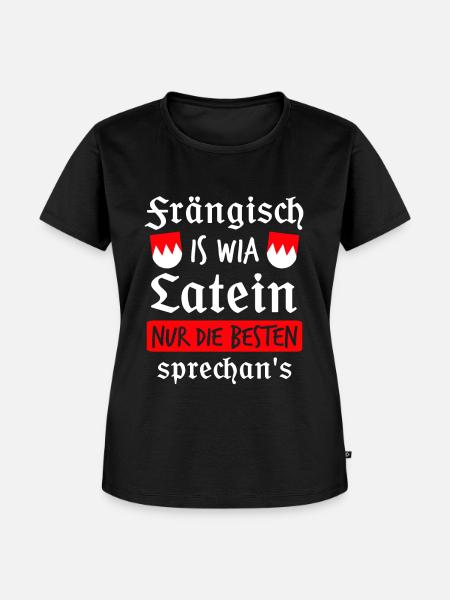Franken Franke Fränkisch Geschenk - Frauen Premium Bio T-Shirt - Schwarz