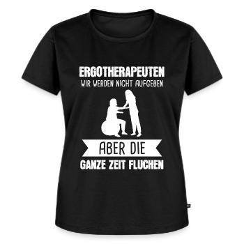 Ergotherapie Ergotherapeut Ergotherapeuten - Frauen Premium Bio T-Shirt - Schwarz - Vorne - Selfina (174cm)