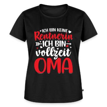 Rentnerin - Frauen Premium Bio T-Shirt - Schwarz - Vorne - Selfina (174cm)