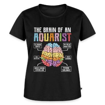 The Brain Aquarium of an Aquarist - Frauen Premium Bio T-Shirt - Schwarz - Vorne - Selfina (174cm)