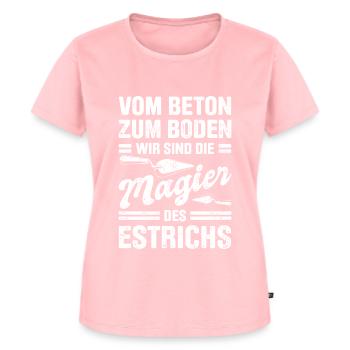 Estrich Legen Für Estrichleger Estrichbauer Handwe - Frauen Premium Bio T-Shirt - Rosa - Vorne - AI Model Female 172 dark (172cm)