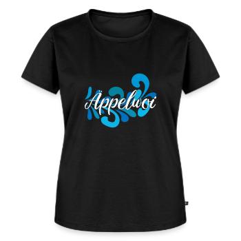 Äppelwoi Bembel Spritz - Frauen Premium Bio T-Shirt - Schwarz - Vorne - Selfina (174cm)