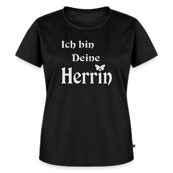 Herrin Domina - T-shirt Premium bio Femme - noir - Devant - Selfina (174cm)