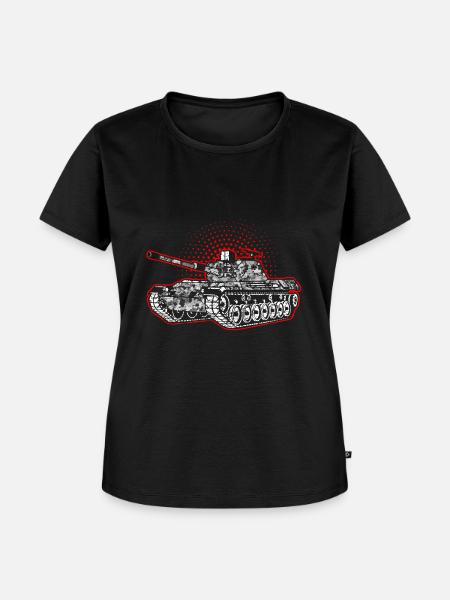 Panzer - Frauen Premium Bio T-Shirt - Schwarz