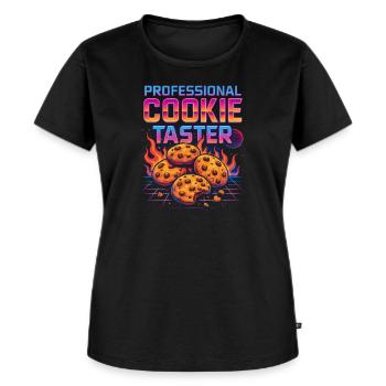 Professioneller Cookie-Verkoster - Frauen Premium Bio T-Shirt - Schwarz - Vorne - Selfina (174cm)