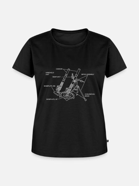 M224-Mörser-Schema Mortarman M224-Mörser - Frauen Premium Bio T-Shirt - Schwarz