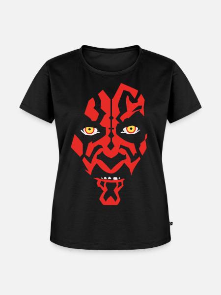 Star Wars Rotes Sith-Gesicht - Frauen Premium Bio T-Shirt - Schwarz