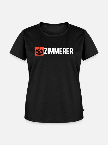 Zimmerer Zimmermann Handwerker - Frauen Premium Bio T-Shirt - Schwarz