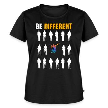 Volleyball Volleyballspieler Beachvolleyball - Frauen Premium Bio T-Shirt - Schwarz - Vorne - Selfina (174cm)