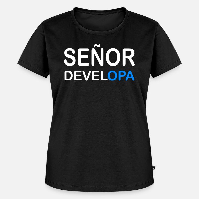Señor Developa - Frauen Premium Bio T-Shirt - Schwarz