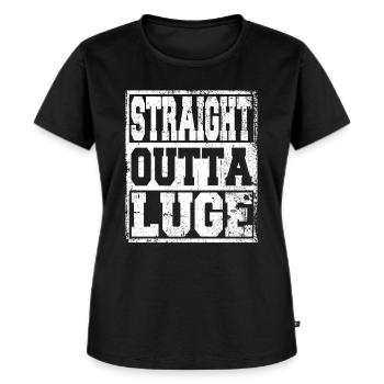 Luge Spruch lustig - Frauen Premium Bio T-Shirt - Schwarz - Vorne - Selfina (174cm)
