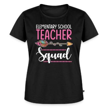 Grundschullehrerin Gruppe - Frauen Premium Bio T-Shirt - Schwarz - Vorne - Selfina (174cm)