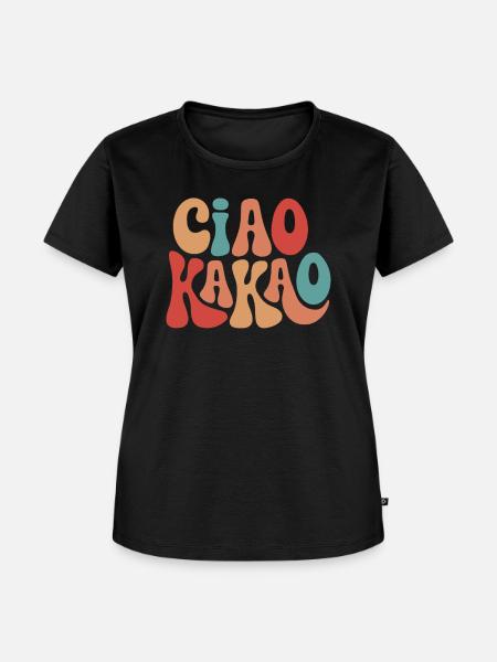 Ciao Kakao - Frauen Premium Bio T-Shirt - Schwarz