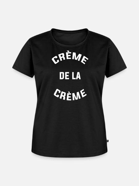 CREMA DE CREMA - Camiseta ecológica prémium para mujer - negro