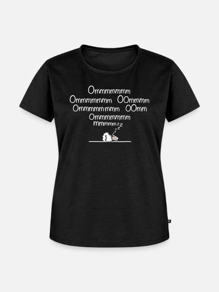 Om Mantra Meditation - Frauen Premium Bio T-Shirt - Schwarz