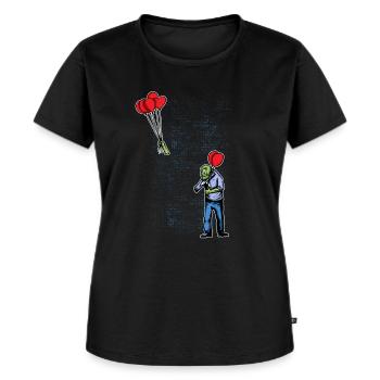 Zombie fliegender Arm - Frauen Premium Bio T-Shirt - Schwarz - Vorne - Selfina (174cm)