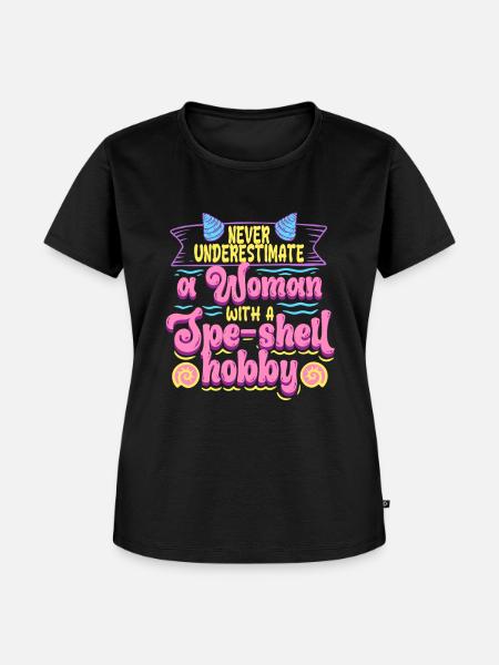 Muschelsammlerin Muscheln - Frauen Premium Bio T-Shirt - Schwarz
