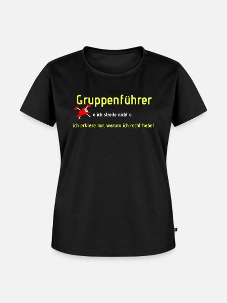 Feuerwehr Gruppenführer - Frauen Premium Bio T-Shirt - Schwarz