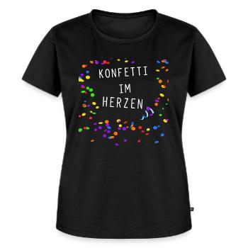 Fasching Karneval Kostüm - Frauen Premium Bio T-Shirt - Schwarz - Vorne - Selfina (174cm)