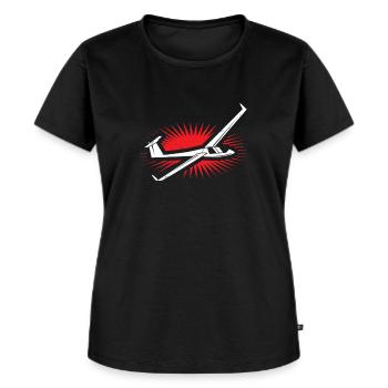 Vol à voile - T-shirt Premium bio Femme - noir - Devant - Selfina (174cm)