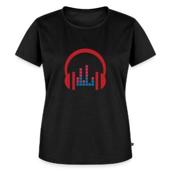 Ingénieur du son - T-shirt Premium bio Femme - noir - Devant - Selfina (174cm)