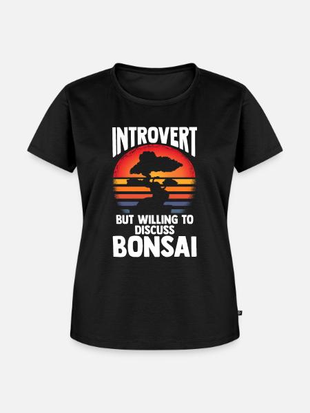 Bonsai Tree - Frauen Premium Bio T-Shirt - Schwarz