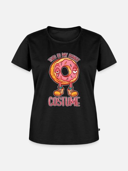 Donut Costume - Frauen Premium Bio T-Shirt - Schwarz