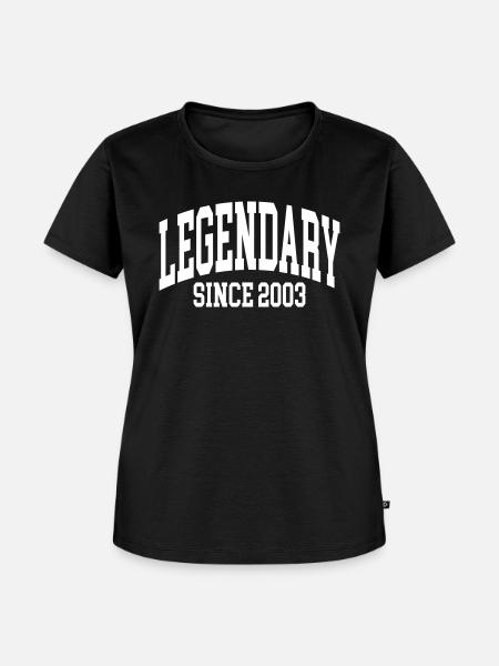 Legendary since 2003 - Frauen Premium Bio T-Shirt - Schwarz